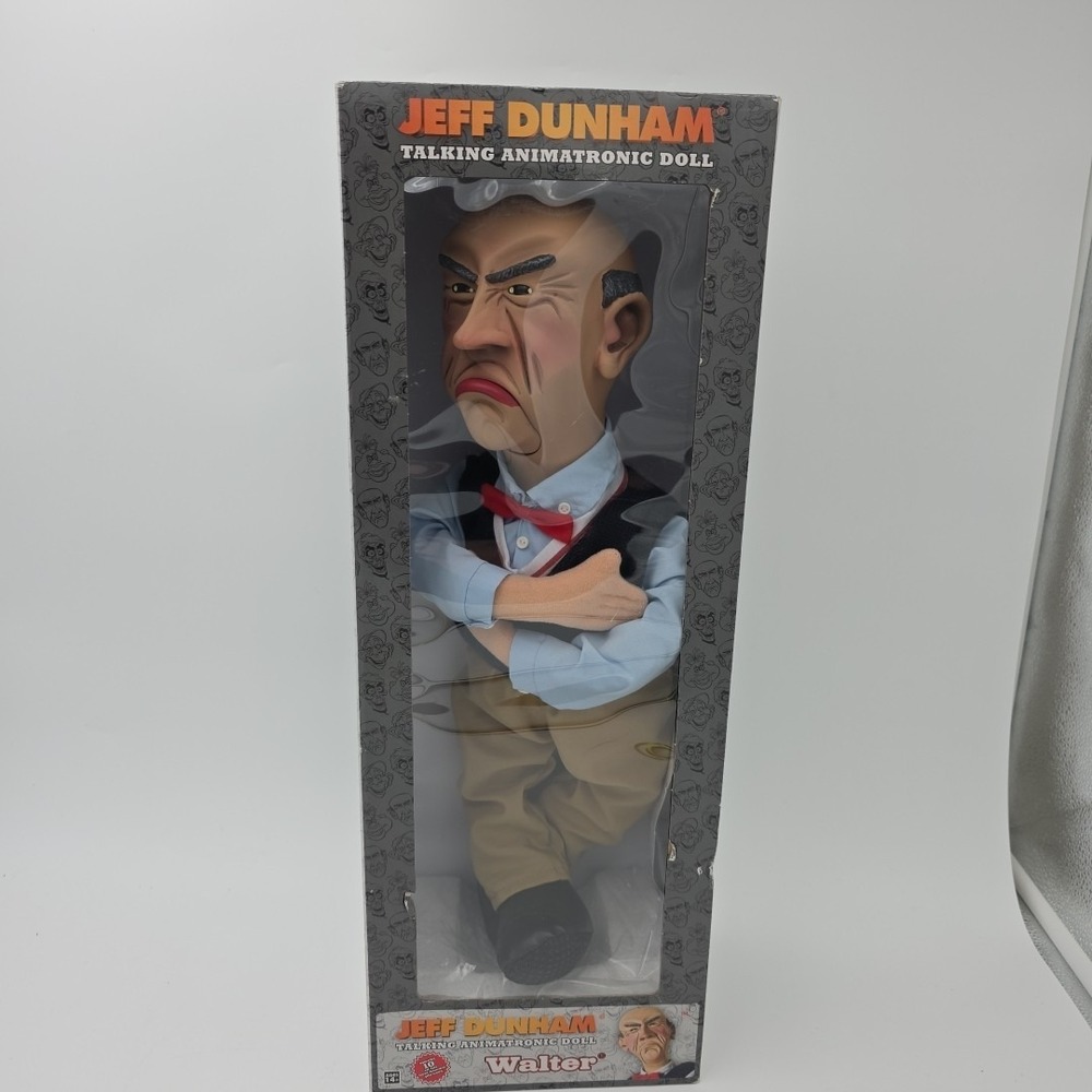 Jeff Dunham's "Walter" Talking Animatronic Doll W/Tag 10 Phrases Talks, Working